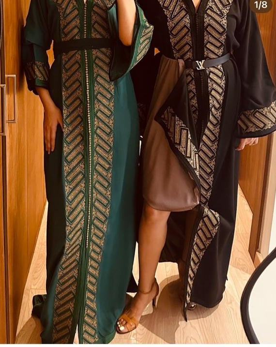 CAFTANS VERT ET NOIR